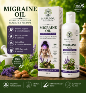 Best Migraine Oil – Marunnu Ayurvedic Migraine Oil for Natural Headache Relief | Made in Mavelikkara, Kerala